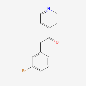 molecular formula C13H10BrNO B2939605 2-(3-Bromophenyl)-1-pyridin-4-ylethanone CAS No. 1099433-26-7