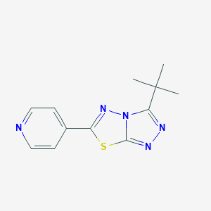 3-Tert-butyl-6-(4-pyridinyl)[1,2,4]triazolo[3,4-b][1,3,4]thiadiazole