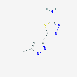 5-(1,5-dimethyl-1H-pyrazol-3-yl)-1,3,4-thiadiazol-2-amine