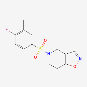 5-((4-Fluoro-3-methylphenyl)sulfonyl)-4,5,6,7-tetrahydroisoxazolo[4,5-c]pyridine