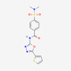 4-(N,N-dimethylsulfamoyl)-N-(5-(thiophen-2-yl)-1,3,4-oxadiazol-2-yl)benzamide