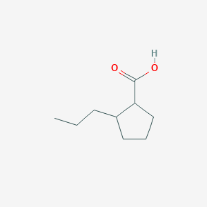 molecular formula C9H16O2 B2939652 2-丙基环戊烷-1-羧酸 CAS No. 1469203-24-4