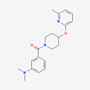 (3-(Dimethylamino)phenyl)(4-((6-methylpyridin-2-yl)oxy)piperidin-1-yl)methanone