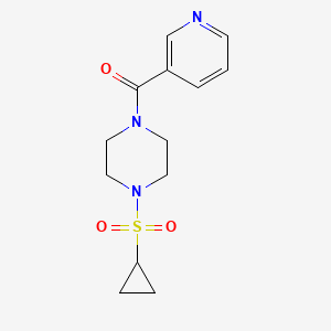 (4-(Cyclopropylsulfonyl)piperazin-1-yl)(pyridin-3-yl)methanone