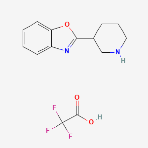 2-(Piperidin-3-yl)benzo[d]oxazole 2,2,2-trifluoroacetate
