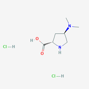 B2939674 (4R)-4-(Dimethylamino)-L-proline dihydrochloride CAS No. 1256636-28-8; 1609388-50-2