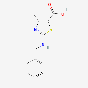 molecular formula C12H12N2O2S B2939678 2-(benzylamino)-4-methyl-1,3-thiazole-5-carboxylic Acid CAS No. 162651-12-9