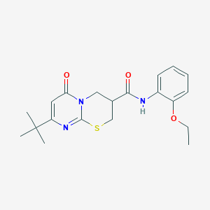 8-(tert-butyl)-N-(2-ethoxyphenyl)-6-oxo-2,3,4,6-tetrahydropyrimido[2,1-b][1,3]thiazine-3-carboxamide