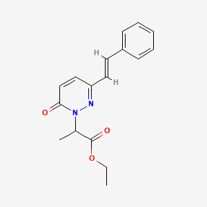 ethyl 2-[6-oxo-3-styryl-1(6H)-pyridazinyl]propanoate