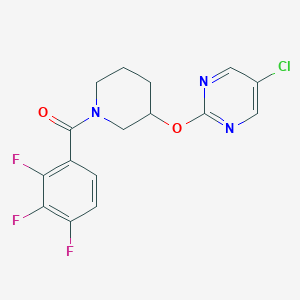 (3-((5-Chloropyrimidin-2-yl)oxy)piperidin-1-yl)(2,3,4-trifluorophenyl)methanone