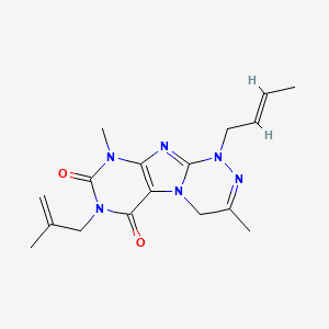 1-[(E)-But-2-enyl]-3,9-dimethyl-7-(2-methylprop-2-enyl)-4H-purino[8,7-c][1,2,4]triazine-6,8-dione