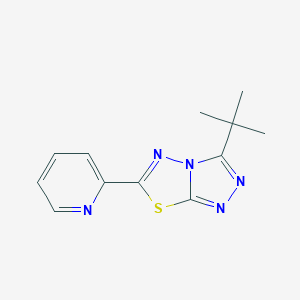 3-Tert-butyl-6-(2-pyridinyl)[1,2,4]triazolo[3,4-b][1,3,4]thiadiazole