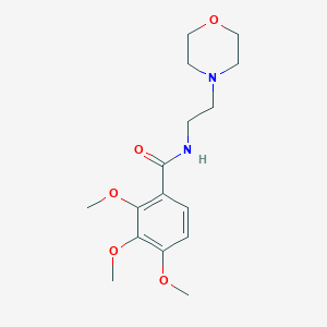 2,3,4-trimethoxy-N-(2-morpholinoethyl)benzenecarboxamide