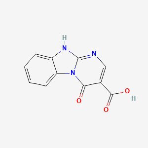 molecular formula C11H7N3O3 B2939706 4-Hydroxypyrimido[1,2-a]benzimidazole-3-carboxylic acid CAS No. 173545-88-5