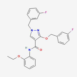 N-(2-ethoxyphenyl)-1-(3-fluorobenzyl)-3-((3-fluorobenzyl)oxy)-1H-pyrazole-4-carboxamide