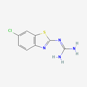 molecular formula C8H7ClN4S B2939709 N-(6-chloro-1,3-benzothiazol-2-yl)guanidine CAS No. 50739-43-0