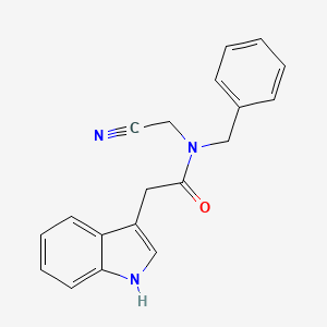 N-benzyl-N-(cyanomethyl)-2-(1H-indol-3-yl)acetamide