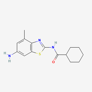 N-(6-Amino-4-methylbenzo[d]thiazol-2-yl)cyclohexanecarboxamide