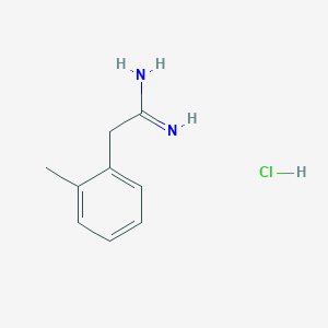 molecular formula C9H13ClN2 B2939723 2-(2-Methylphenyl)ethanimidamide hydrochloride CAS No. 22793-47-1