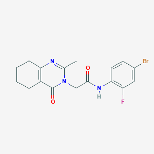 N-(4-bromo-2-fluorophenyl)-2-(2-methyl-4-oxo-5,6,7,8-tetrahydroquinazolin-3(4H)-yl)acetamide