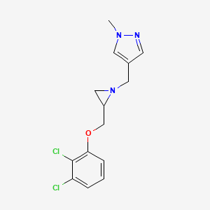 4-[[2-[(2,3-Dichlorophenoxy)methyl]aziridin-1-yl]methyl]-1-methylpyrazole