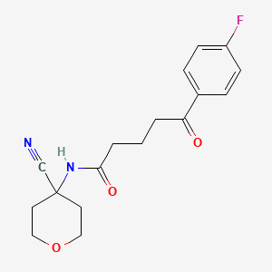 N-(4-cyanooxan-4-yl)-5-(4-fluorophenyl)-5-oxopentanamide