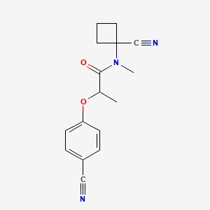 N-(1-cyanocyclobutyl)-2-(4-cyanophenoxy)-N-methylpropanamide