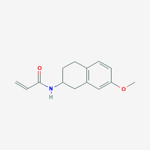 molecular formula C14H17NO2 B2939745 N-(7-Methoxy-1,2,3,4-tetrahydronaphthalen-2-yl)prop-2-enamide CAS No. 2361638-61-9