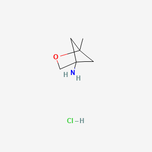 molecular formula C6H12ClNO B2939750 1-Methyl-2-oxabicyclo[2.1.1]hexan-4-amine hydrochloride CAS No. 2170372-24-2