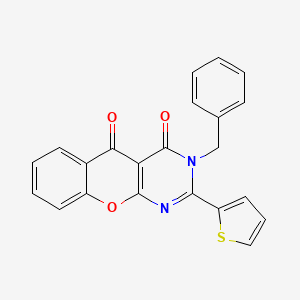 3-benzyl-2-(thiophen-2-yl)-3H-chromeno[2,3-d]pyrimidine-4,5-dione