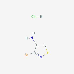 molecular formula C3H4BrClN2S B2939753 3-Bromoisothiazol-4-amine hcl CAS No. 2241130-51-6