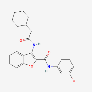 3-(2-cyclohexylacetamido)-N-(3-methoxyphenyl)benzofuran-2-carboxamide
