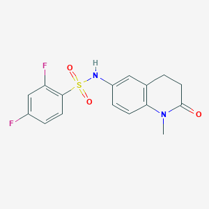 2,4-difluoro-N-(1-methyl-2-oxo-1,2,3,4-tetrahydroquinolin-6-yl)benzenesulfonamide