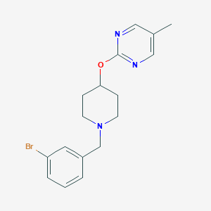 2-[1-[(3-Bromophenyl)methyl]piperidin-4-yl]oxy-5-methylpyrimidine