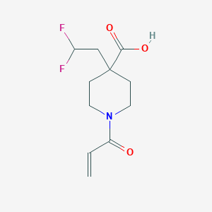 4-(2,2-Difluoroethyl)-1-prop-2-enoylpiperidine-4-carboxylic acid