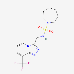 N-{[8-(trifluoromethyl)-[1,2,4]triazolo[4,3-a]pyridin-3-yl]methyl}azepane-1-sulfonamide