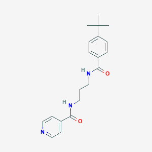 molecular formula C20H25N3O2 B293979 N-{3-[(4-tert-butylbenzoyl)amino]propyl}isonicotinamide 