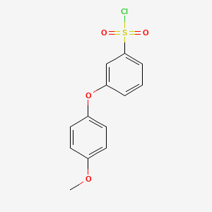 molecular formula C13H11ClO4S B2939794 [3-(4-Methoxyphenoxy)phenyl]sulfonyl chloride CAS No. 874959-95-2