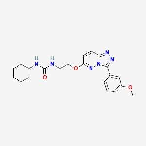1-Cyclohexyl-3-(2-((3-(3-methoxyphenyl)-[1,2,4]triazolo[4,3-b]pyridazin-6-yl)oxy)ethyl)urea