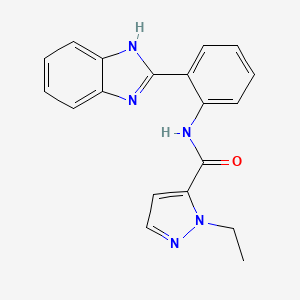 N-(2-(1H-benzo[d]imidazol-2-yl)phenyl)-1-ethyl-1H-pyrazole-5-carboxamide