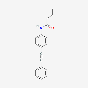 N-[4-(2-phenylethynyl)phenyl]butanamide