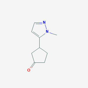 3-(1-methyl-1H-pyrazol-5-yl)cyclopentan-1-one