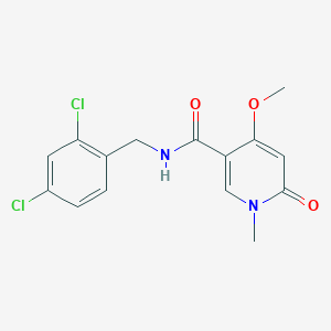 N-(2,4-dichlorobenzyl)-4-methoxy-1-methyl-6-oxo-1,6-dihydropyridine-3-carboxamide