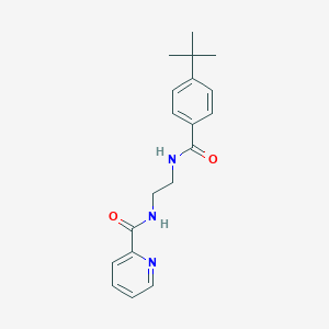 molecular formula C19H23N3O2 B293982 N-{2-[(4-tert-butylbenzoyl)amino]ethyl}-2-pyridinecarboxamide 