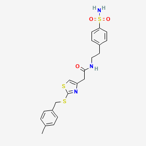 2-(2-((4-methylbenzyl)thio)thiazol-4-yl)-N-(4-sulfamoylphenethyl)acetamide