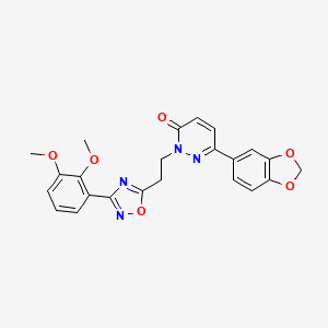 6-(benzo[d][1,3]dioxol-5-yl)-2-(2-(3-(2,3-dimethoxyphenyl)-1,2,4-oxadiazol-5-yl)ethyl)pyridazin-3(2H)-one