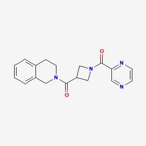 (3,4-dihydroisoquinolin-2(1H)-yl)(1-(pyrazine-2-carbonyl)azetidin-3-yl)methanone