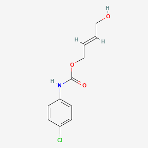 molecular formula C11H12ClNO3 B2939832 (E)-4-羟基-2-丁烯基 N-(4-氯苯基)氨基甲酸酯 CAS No. 57302-74-6