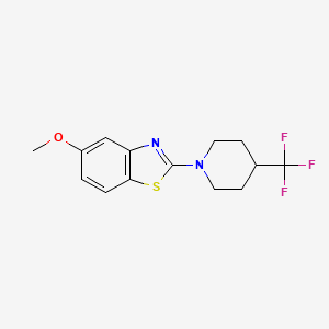 5-Methoxy-2-[4-(trifluoromethyl)piperidin-1-yl]-1,3-benzothiazole