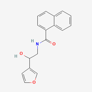 molecular formula C17H15NO3 B2939853 N-(2-(furan-3-yl)-2-hydroxyethyl)-1-naphthamide CAS No. 1396568-38-9